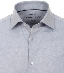 VENTI Langarmhemd 123955800 Grau/Blau