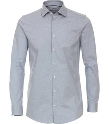 VENTI Langarmhemd 123955800 Grau/Blau