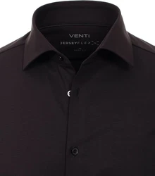 VENTI Langarmhemd 123955800 Schwarz/Braun/Grau/Rot/Dunkelbraun