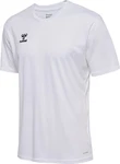hummel T-Shirt Hmlessential Jersey Weiß/Grau/Creme