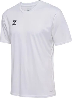 hummel T-Shirt Hmlessential Jersey Weiß/Grau/Creme hummel T-Shirt Hmlessential Jersey Weiß/Grau/Creme