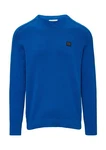 s.Oliver Strickpullover mit Logo Stickerei Dunkelblau/Schwarz