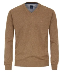 Redmond V-Ausschnitt Pullover (600) Khaki/Braun/Beige