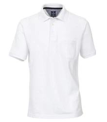 Redmond Poloshirt Piqu Polo-Shirt Weiß/Creme/Dunkelblau