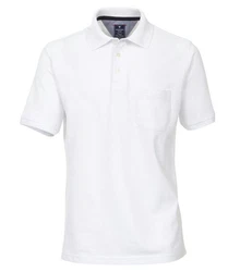 Redmond Poloshirt Piqu Polo-Shirt Weiß/Creme/Dunkelblau