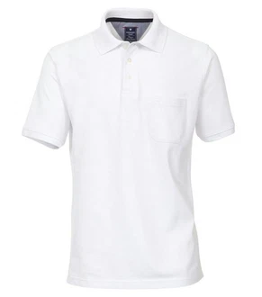Redmond Poloshirt Piqu Polo-Shirt Weiß/Creme/Dunkelblau