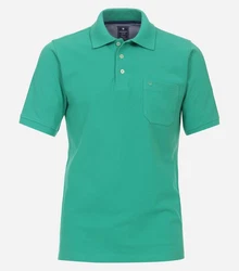 Redmond Poloshirt Piqu Polo-Shirt Türkis/Grün