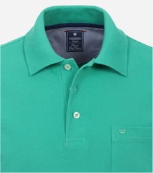 Redmond Poloshirt Piqu Polo-Shirt Türkis/Grün
