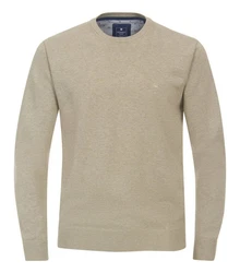 Redmond Rundhalspullover Khaki/Beige