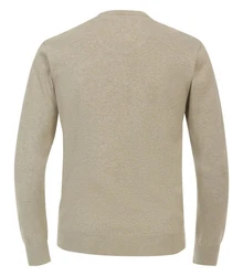 Redmond Rundhalspullover Khaki/Beige