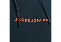 Jack & Jones Kapuzensweatshirt JJTree Sweat Hood Dunkelblau/Blau/Hellblau