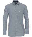 CASAMODA Langarm Businesshemd Comfort Fit Kentkragen Print Dunkelblau/Blau/Hellblau/Grau
