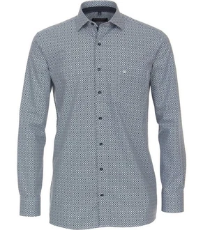 CASAMODA Langarm Businesshemd Comfort Fit Kentkragen Print Dunkelblau/Blau/Hellblau/Grau CASAMODA Langarm Businesshemd Comfort Fit Kentkragen Print Dunkelblau/Blau/Hellblau/Grau