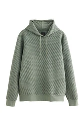 Next Kapuzensweatshirt Premium Hoodie mit Struktur Dunkelgrün/Grün/Hellgrün/Hellblau