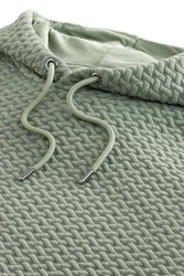 Next Kapuzensweatshirt Premium Hoodie mit Struktur Dunkelgrün/Grün/Hellgrün/Hellblau