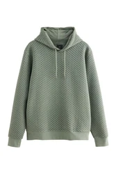 Next Kapuzensweatshirt Premium Hoodie mit Struktur Dunkelgrün/Grün/Hellgrün/Hellblau