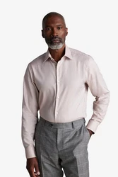 Next Langarmhemd Regular Fit Signature Royal-Oxford Beige/Khaki/Braun/Weiß