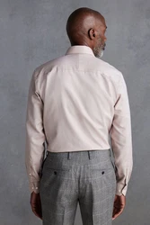 Next Langarmhemd Regular Fit Signature Royal-Oxford Beige/Khaki/Braun/Weiß