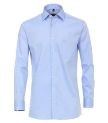CASAMODA Langarmhemd Kent Hellblau/Blau/Dunkelblau