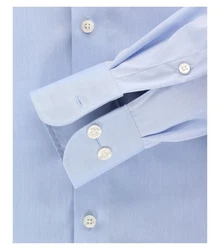 CASAMODA Langarmhemd Comfort Fit 1/1 NOS Hellblau/Dunkelblau/Blau