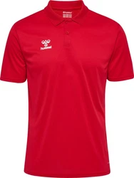 hummel T-Shirt Hmlessential Polo Rot/Dunkelrot