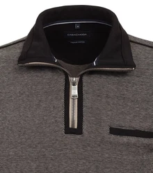 CASAMODA Sweat Troyer Langarm mit Reißverschluss 413572800