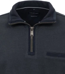 CASAMODA Sweat Troyer Langarm mit Reißverschluss 413572800