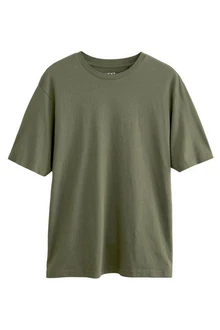 Next Essential T-Shirt mit Rundhalsausschnitt Dunkelgrün