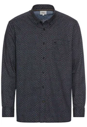 Langarmhemd Langarmhemd mit Minimal-Print - Regular Fit