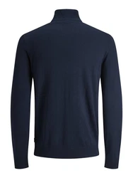 Jack & Jones Strickpullover JJEEMIL KNIT ROLL NECK Dunkelblau