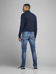 Jack & Jones Strickpullover JJEEMIL KNIT ROLL NECK Dunkelblau