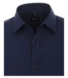 VENTI Hemd unifarben Dunkelblau