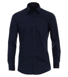 Langarmhemd Hemd unifarben Hemd unifarben