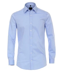 VENTI Hemd unifarben Hellblau/Blau