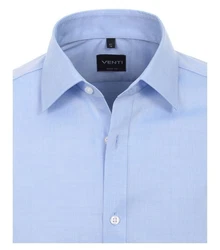 VENTI Hemd unifarben Hellblau/Blau