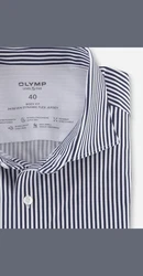 OLYMP Businesshemd Level Five 24/Seven Blau/Dunkelblau/Grau/Hellblau