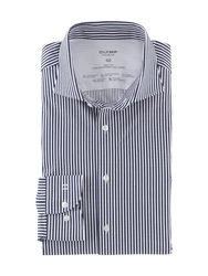 OLYMP Businesshemd Level Five 24/Seven Blau/Dunkelblau/Grau/Hellblau
