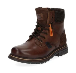 Dockers by Gerli Stiefelette Lauflernschuh Braun/Dunkelbraun/Orange