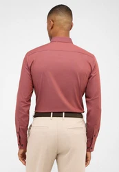 Eterna Langarmhemd SLIM FIT Rot/Braun