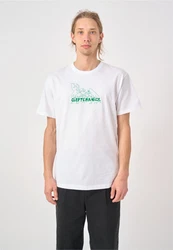 Cleptomanicx T-Shirt Boxy Tee 50ties Movie Fight Weiß/Creme/Grün/Hellblau