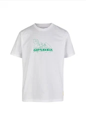 Cleptomanicx T-Shirt Boxy Tee 50ties Movie Fight Weiß/Creme/Grün/Hellblau