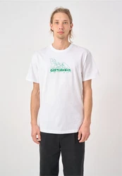 Cleptomanicx T-Shirt Boxy Tee 50ties Movie Fight Weiß/Creme/Grün/Hellblau