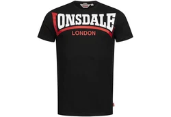 Lonsdale T-Shirt Creaton Schwarz/Rot/Braun
