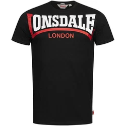 Lonsdale T-Shirt Creaton Schwarz/Rot/Braun