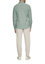 s.Oliver Langarmhemd Slim Fit Modell mit Kentkragen Grün/Türkis/Hellblau