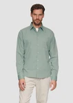 s.Oliver Langarmhemd Slim Fit Modell mit Kentkragen Grün/Türkis/Hellblau