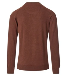 CASAMODA Strickjacke (004440) Braun/Orange
