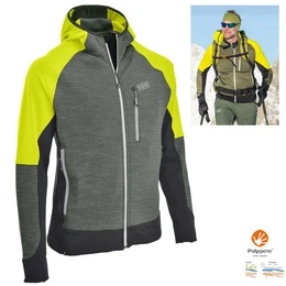 Trekkingjacke - Kienberg II Herren Sportjacke Fleecejacke, gelb grn