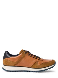 bugatti Schnürschuh APA02 Herren Sneaker Beige/Braun/Orange