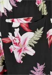Urban Classics Herren Viscose AOP Resort Shorts (1-tlg) Lila/Rosa